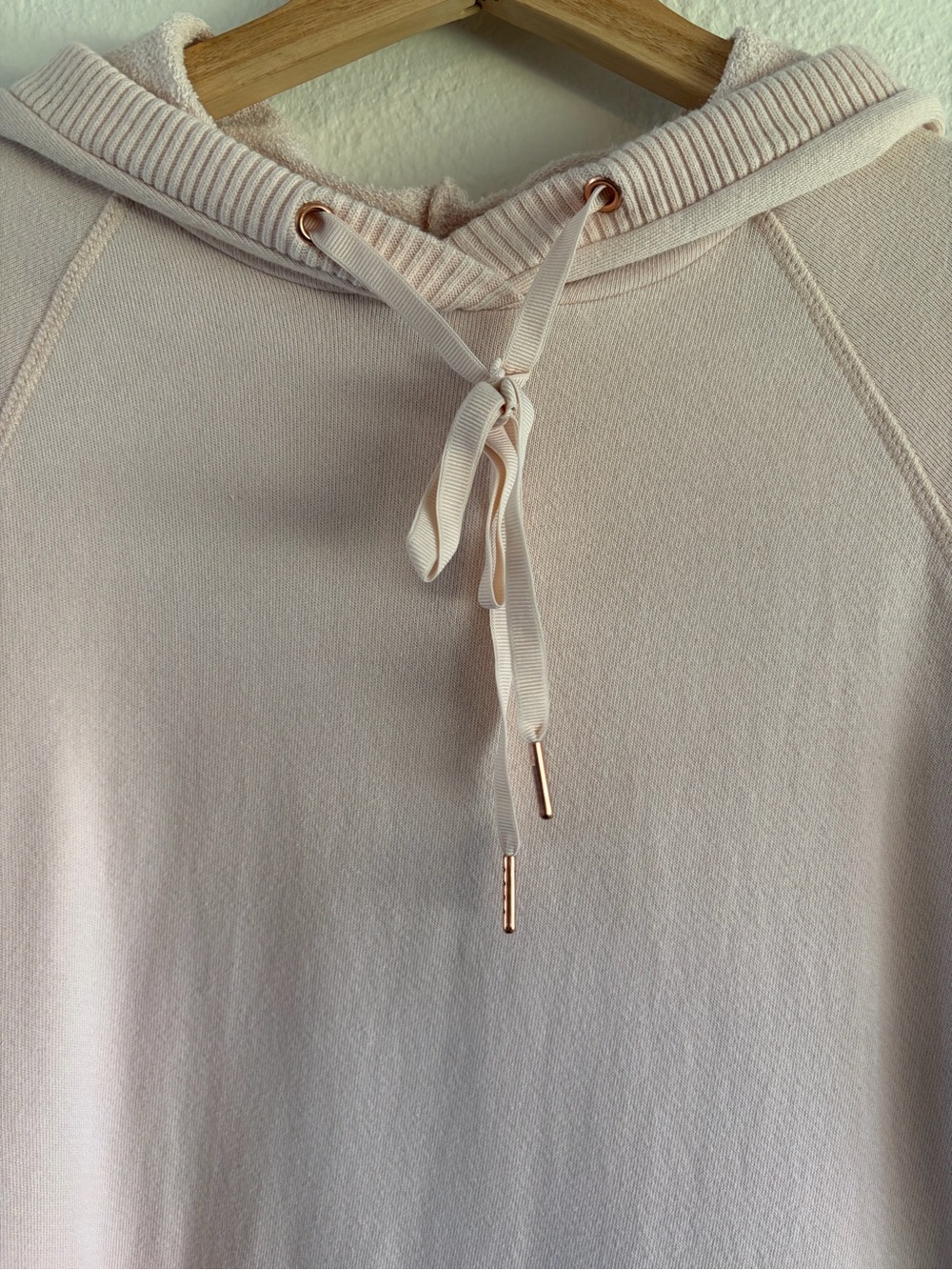 Caslon Light Pink Terry Hooded Sweat Top - Picture 5 of 6